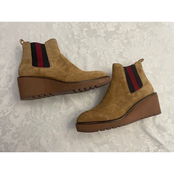 Cecilia New York Gemma Size 10 Slip On Low Wedge Boot Nutella Bootie - Picture 5 of 11